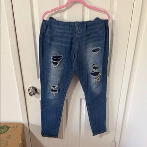 Distressed Blue Women's Jeans
